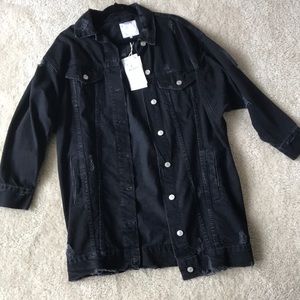 Zara oversized jean jacket